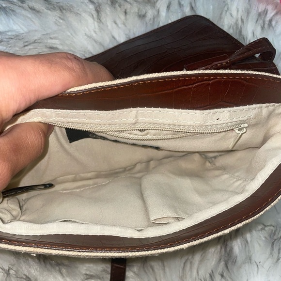 Y2k bag shoulder bag brown bag canvas bag flap bag vintage shoulder bag - Picture 7 of 12